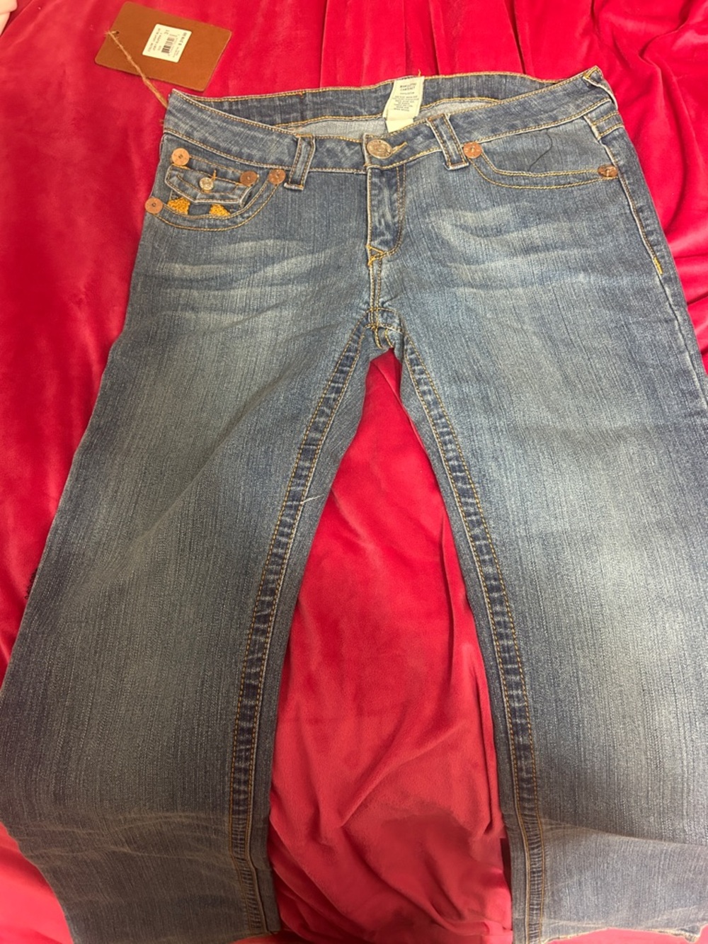 True Religion Men's Blue Boot Cut Jeans